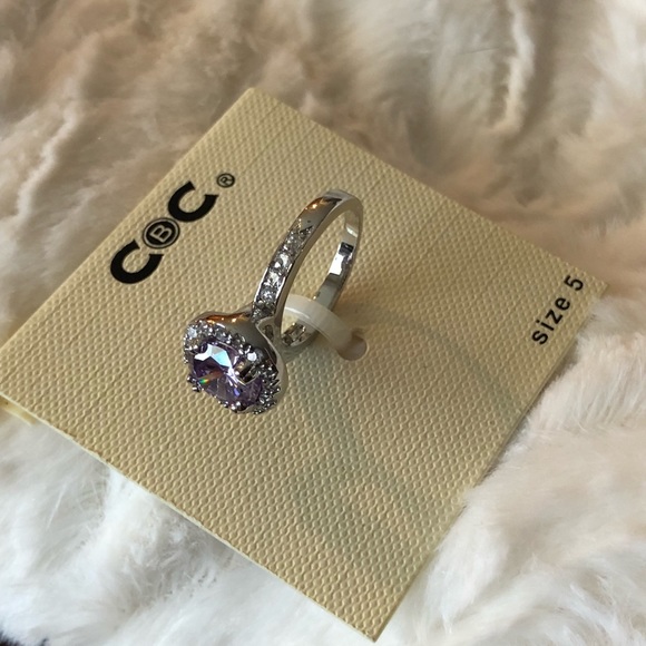 CBC Purple amethyst ring Size 5 - Picture 4 of 5